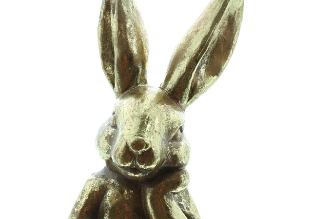 Salvare Set 2x Busto " Gold Bunny " Goldiger Coniglio di Pasqua,Decorativo 2