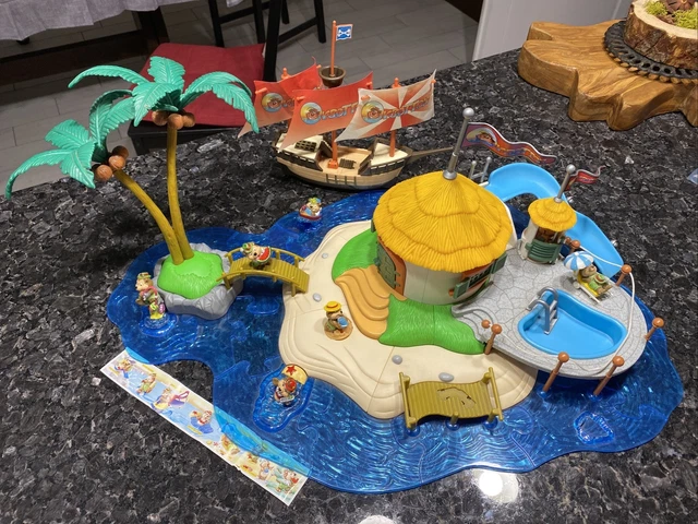 Kinder Diorama Isola degli Orsetten anni '90 De Agostini Junior  Capanna e nave