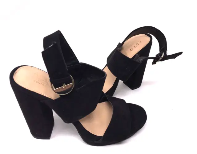 Apt 9 Women's Encourage Black Platform High Heels Size:8 109B