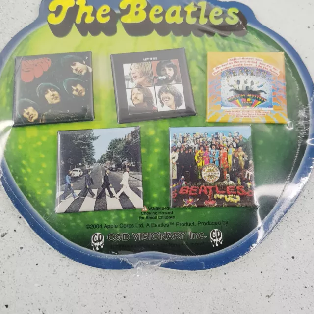THE BEATLES 2004 Apple corps Badge set ( Pack of 5 )  NEW - Rare find 2