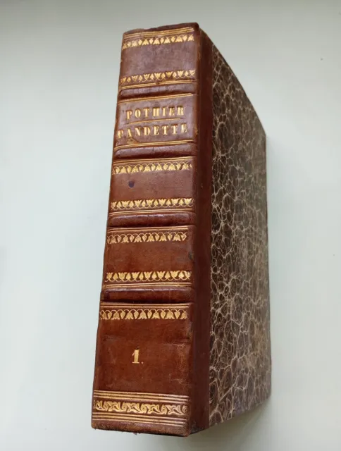 PANDETTE GIUSTINIANO Pothier Ottocento Libro Antico Antiquariato Giurisprudenza