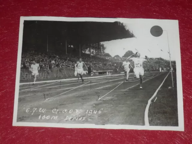 [Coll.J. DOMARD SPORT] OLYMPIC GAMES PARIS 1924 100m SCHOLZ ORIGINAL PHOTO PRESS