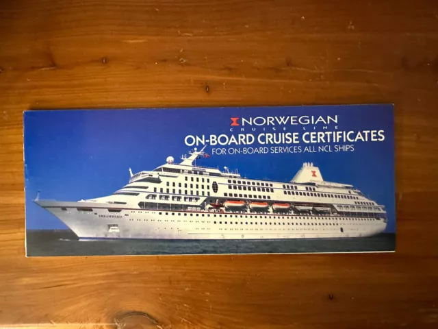 Vintage 90’s NCL Norwegian Cruise Line Onboard Cruise Ship Coupons Dreamward