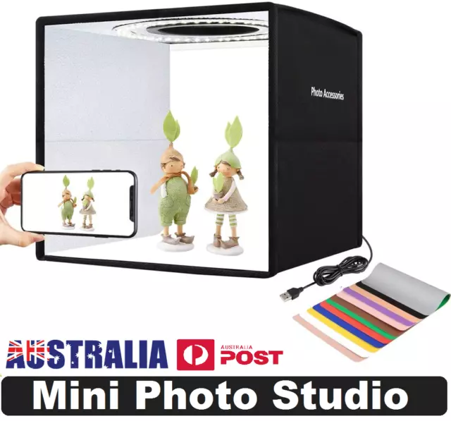 Led Light Room Photo Studio Lighting Photography Shooting Box Kit Cube Soft Tent