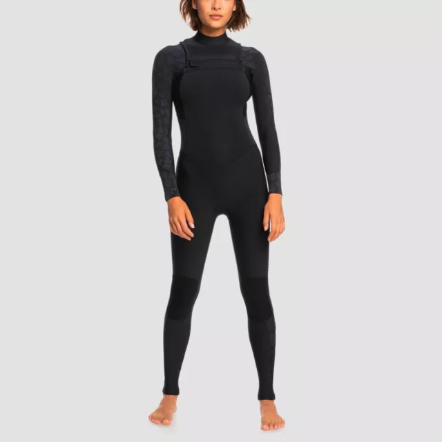 Roxy Swell Series 4/3mm Chest Zip Wetsuit Black - Womens