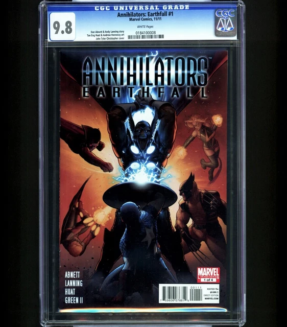 ANNIHILATORS EARTHFALL #1 CGC 9.8 RARE 1  of 2 Unsigned 9.8s 1st Mojo Robot NM