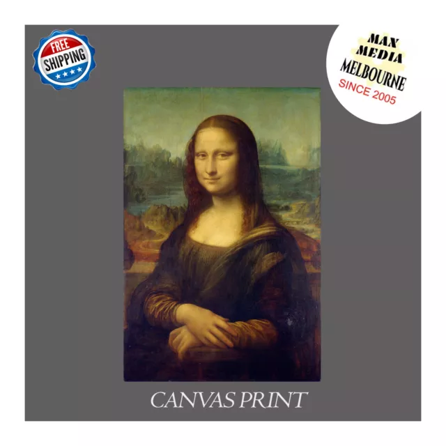 Mona Lisa by Leonardo da Vinci HOME Decor UNFRAMED CANVAS PRINT choose size