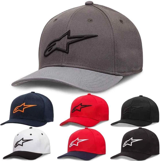 Alpinestars Ageless Curved Bill Mens Caps Motorcycle Riding Flexfit - Hats