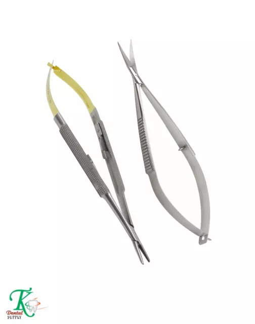 Instruments Chirurgie Dentaire Castroviejo Aiguille Visseuse & Noyes Ciseaux TK