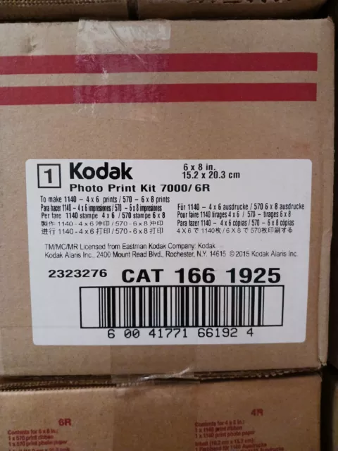 Kodak Apex 7000 Photo Print Kit 1140 4x6 Prints (6R) Cat # 3962966