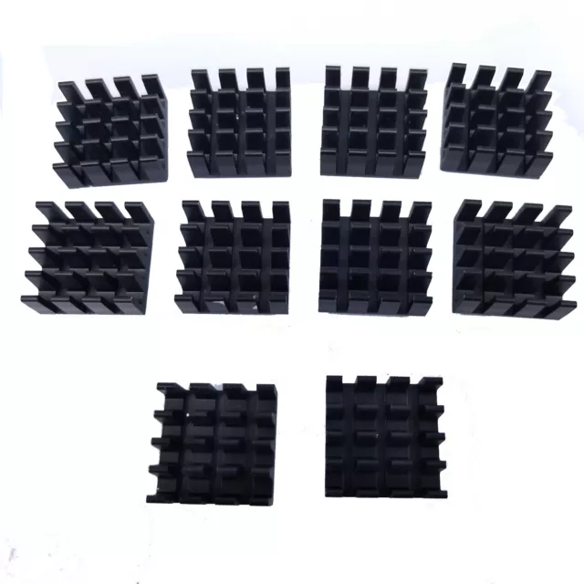 10pcs 14 x 14 x 7mm Heat Sink Cooling Aluminum Heatsink CPU IC LED