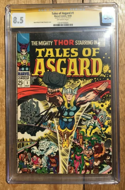 Tales Of Asgard #1 Jack Kirby 1968 Signed by Stan Lee CGC SS 8.5 1314193005