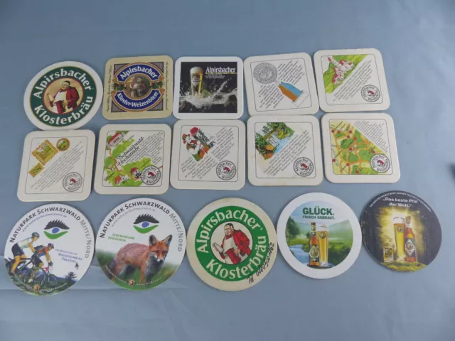 Lot de 15 SOUS BOCK différents ALPIRSBACHER beer mats bierviltje Bierdeckel A40