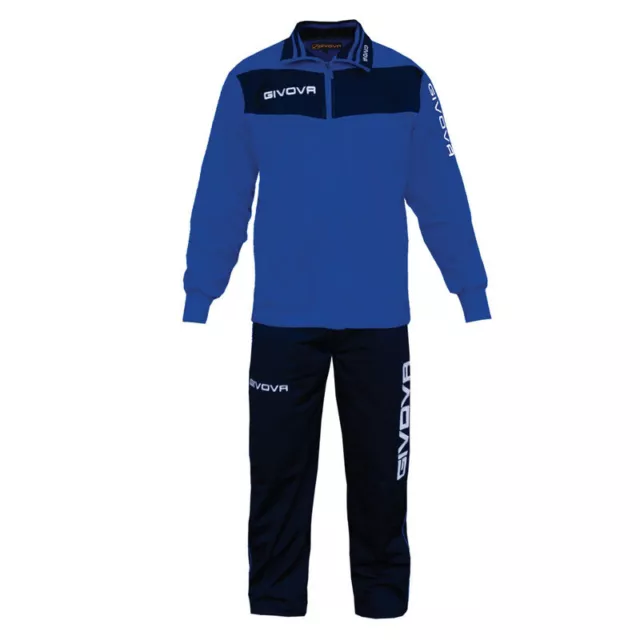 Tuta GIVOVA uomo vela rappresentaza allemento calcio azzurro-blu