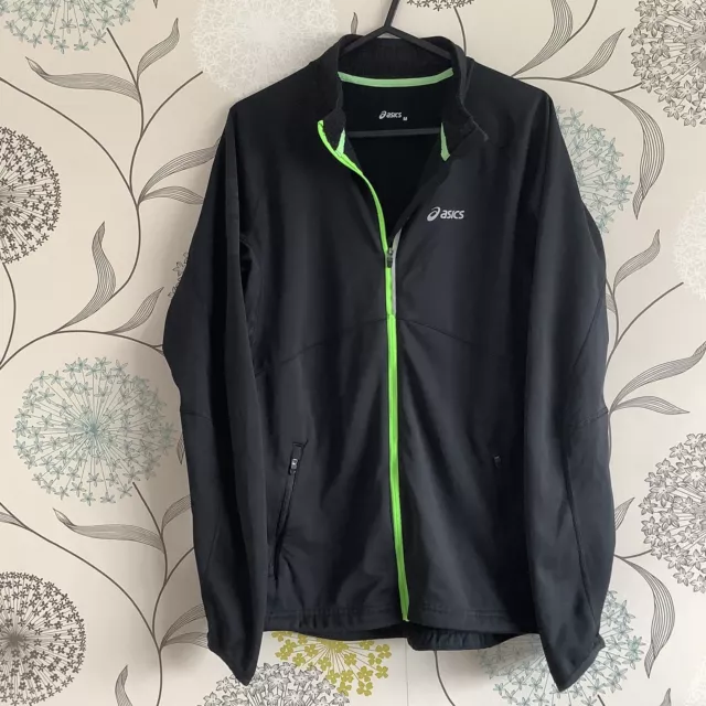 ASICS Running Full Zip Jumper Jacket Motion Protect HiVis Womens Size Medium M