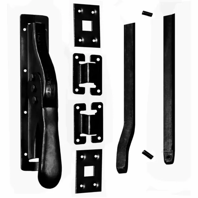 1 Set Pêne Dormant au Volant 2140 MM Serrure de Porte Verrou Voiture Verrou Noir