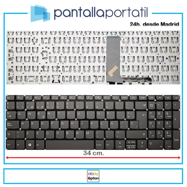 Teclado español de portatil para LENOVO IDEAPAD 320-15ISK ( 80XH ) NEGRO