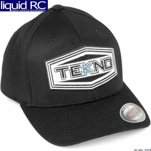 Tekno RC HAT13LX Round Bill FlexFit WOOLY Cap (Black) (L/XL)