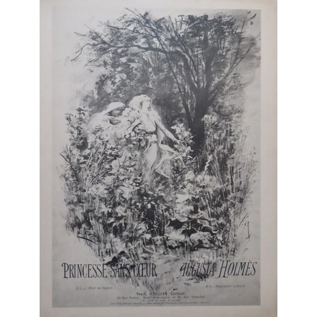 HOLMÈS Augusta La Princesse sans coeur Chant Piano ca1900