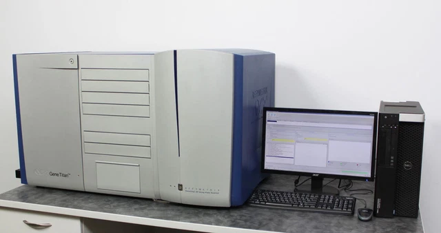 Affymetrix GeneTitan & GeneChip HT Array Plate Scanner w/ PC & AGCC Software Affymetrix GeneTitan & GeneChip HT Array Plate Scanner w/ PC & AGCC Software