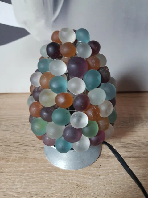 Lampe Suspendue Vintage Grappe De Raisin - Verre Bordeaux Et Laiton Doré, 1 Lumière, Intérieur