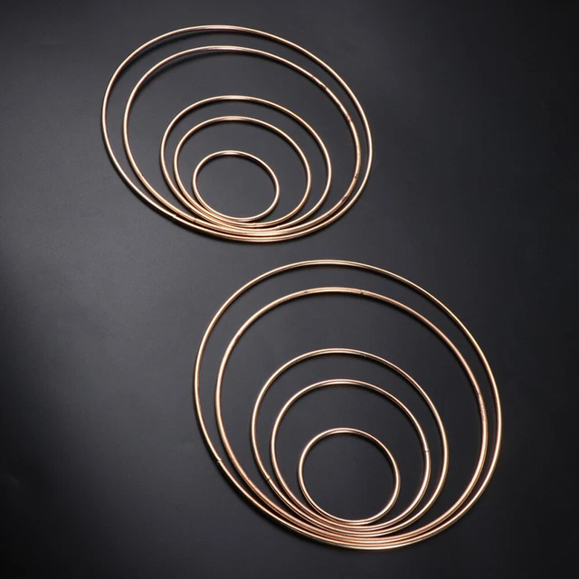 10 piezas Anillo Atrapasueños De Metal Anillo Artesanales El Círculo
