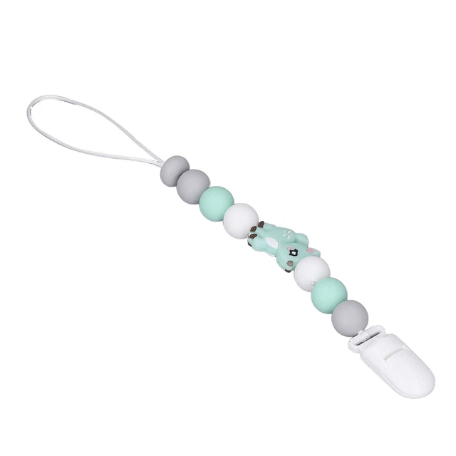 Attache-Tétine Chaîne De Tétine 100% Silicone Avec Attache-sucette