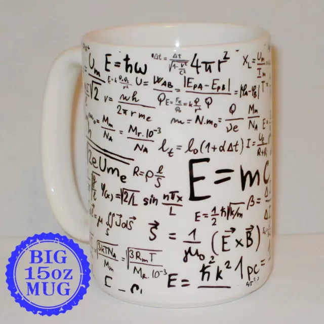 Equations Formulas Gift Big 15 Oz Mug Can Personalise Tutor Teacher Science Gift