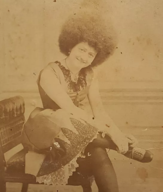 Antik Viktorianisch Circassian Lady Blau Island Av Chicago Il Afro Hairstylep