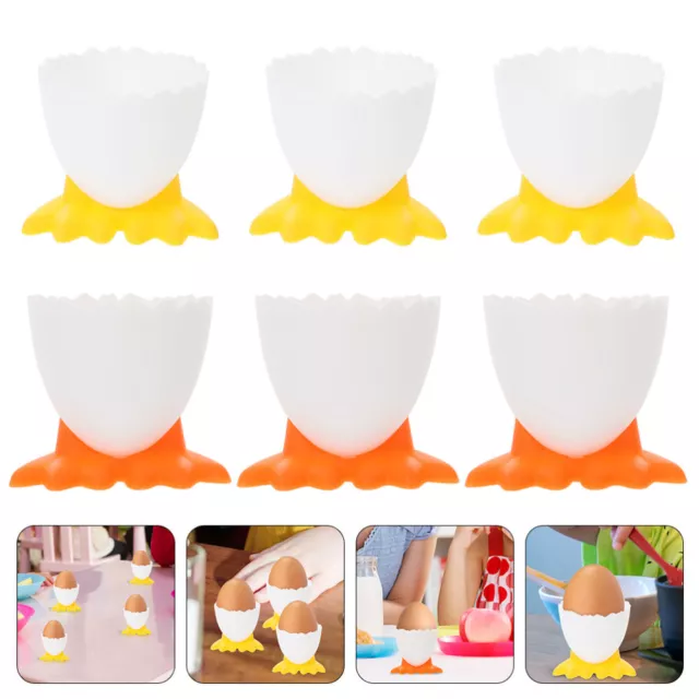 6 Pcs Portauovo Pp Bambino Posate Per Bambini Portauova Contenitore Di Cibo