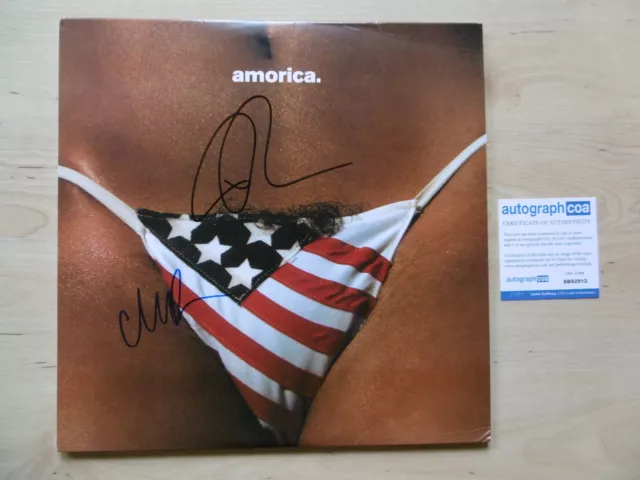 The Black Crowes Original Autogramme signed LP-Cover "Amorica" Vinyl ACOA