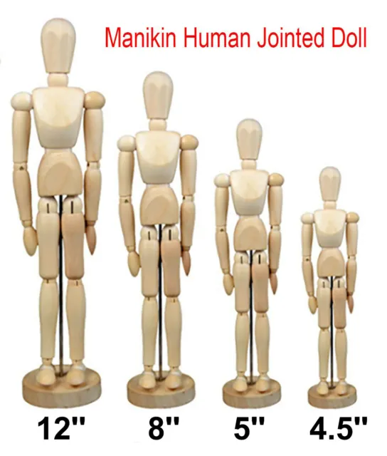 Artists Wooden Manikin Jointed Mannequin Perfect for Home Decoration Drawing