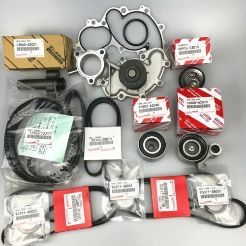 Complete OEM Timing Belt & Water Pump Kit For Toyota 4Runner 3.4L V6 (5VZ-FE) – Includes All Seals, Tensioners & Gaskets