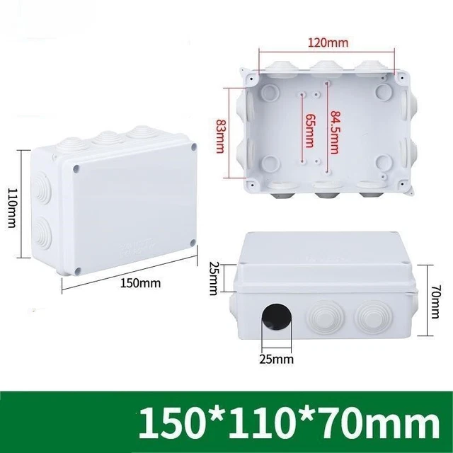 Sourcing Map Abzweigdose 90° 2 Wege - Wasserdichte Verteilerdose Für Außenbereich