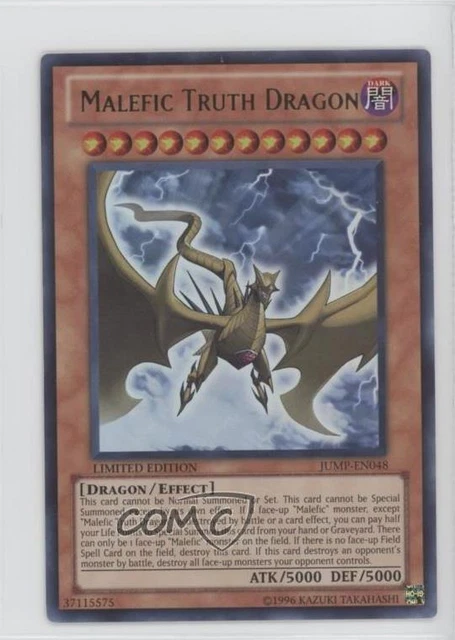 2002 Yu-Gi-Oh! Shonen Jump Magazine Promo Malefic Truth Dragon #JUMP-EN048 u3f