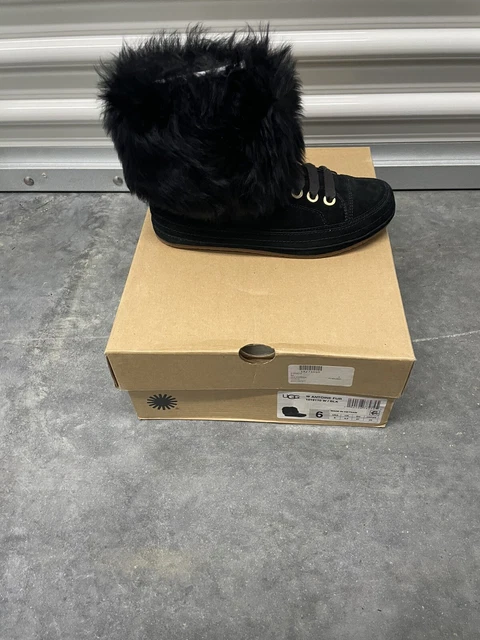 Antoine fur cuff sneaker clearance