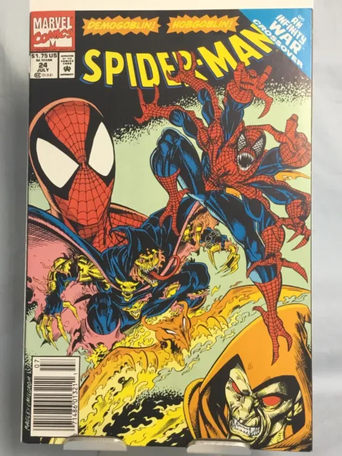 Marvel Comics 1992 Spider-Man #24 An Infinity War Crossover DemoGoblin HobGoblin