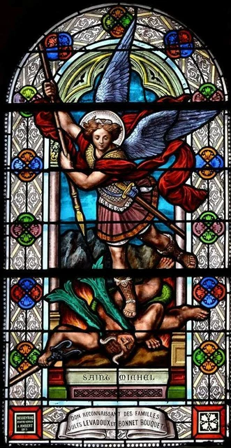 Tableau Sur Toile 'Archange Saint Michel' - Dimensions 50x70 Cm, œuvre D'art Religieuse