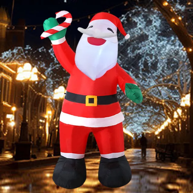 8FT Christmas Inflatable Santa Claus Yard LED Lights Outdoor Decoration 2.4M UK