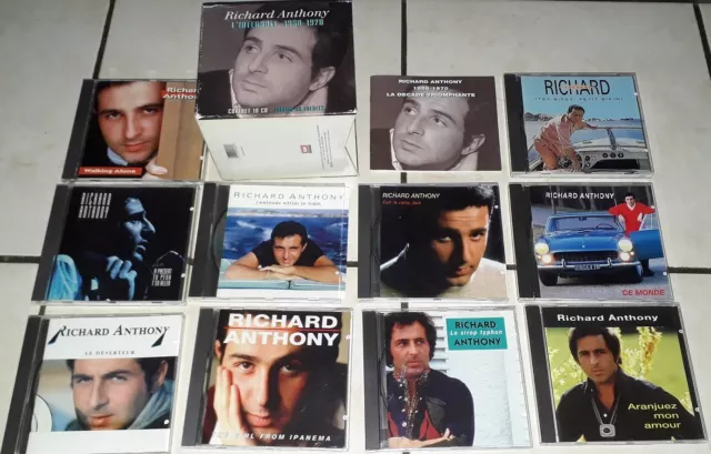 Richard Anthony Coffret L'integrale 10 Cd Avec  Livret