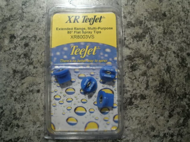 Teejet Xr8003Vs 80 Degree Flat Spray Tip 4Pack Extended Range Multi-Purpose