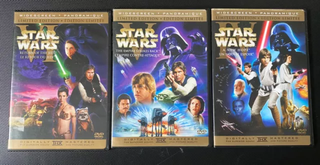 Star Wars Limited Edition Original Theatrical Widescreen Trilogy DVD 6 Disc Set