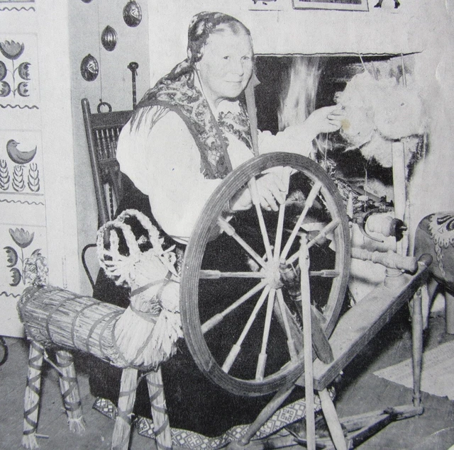 1954 Handweaver Magazine V'Soske alfombras tejedores chipriota doble urdimbre telas de Israel