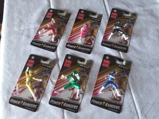 Lotto Power Rangers Hasbro 6 Mini Figure Set Completo Limited Edition 2021 nuovi