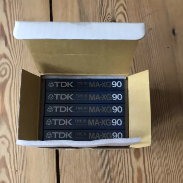 5er Box TDK MA-XG 90 RS  II Metal Typ IV Blank Cassette Tape Leer Kassette Neu