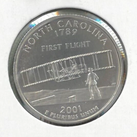 2001 S Washington Quarter North Carolina Proof