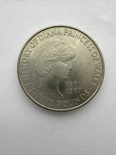 1999 Elizabeth II £5 Five Pounds coin Memory Princess Diana of Wales 1961 1997