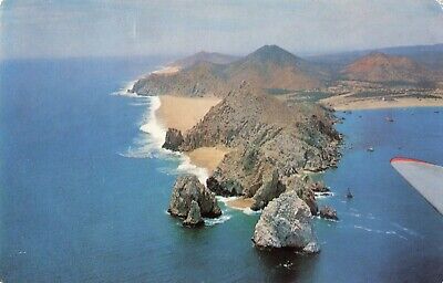 Postcard Cabo San Lucas Baja California Coast Mexico Map