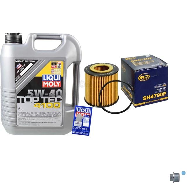 Sct Germania Filtro Olio 5 L Liqui Moly 3701 Top Tec 4100 5W-40 per VW Skoda