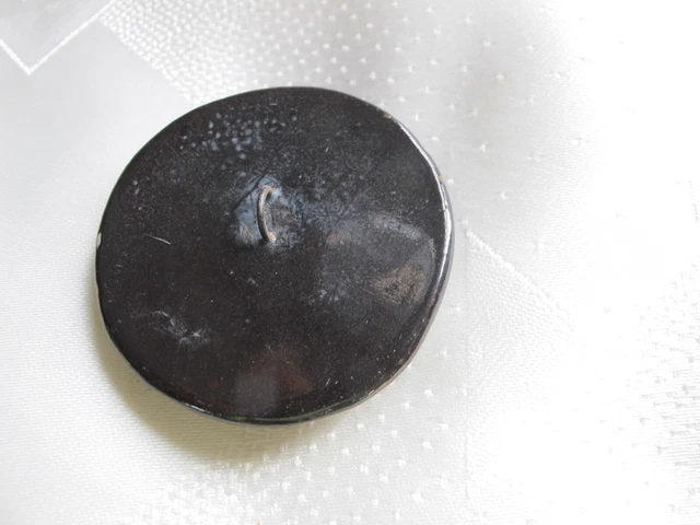 Boutons De Manchette Anciens Plaqué Or Avec Pierre Ambre - Très Bon état - Occasion